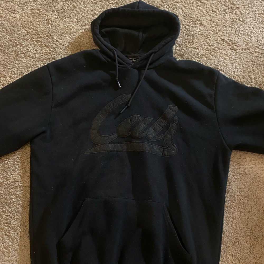 Original Deluxe Black Hoodie with Cali Design